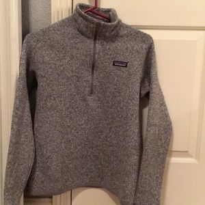 Patagonia Women’s 1/4 Zip Fleece in “Birch White”